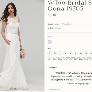 Art Deco inspired wedding dress perfect for a Spring/Summer wedding!